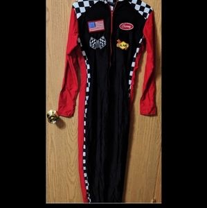 Hallowee Costume Let's Go Brandon Race Car